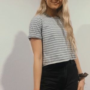 Gray stripped shirts